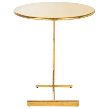 Lani Round C Table YelloWith Gold