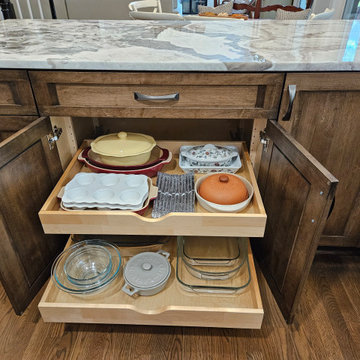 Transitional Kitchen Remodel Done With New Two-Tone Colored Cabinets
