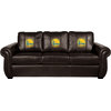 Golden State Warriors NBA Chesapeake Brown Leather Sofa