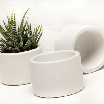 Concrete Planters - Set of 3 Pots