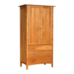 Modern Shaker Tall Armoire - Armoires And Wardrobes