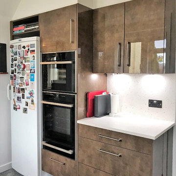 Copper Effect High Gloss Kitchen
