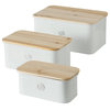 3 Piece Cookie Canister Set, 13.75, 11.75 and 9.75 Inches