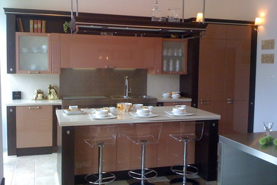 Example of a minimalist kitchen design in Other