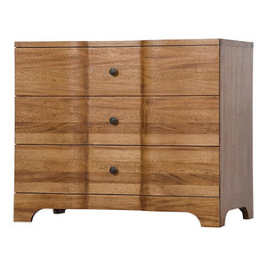 51 W Sideboard Chest Dresser Solid Walnut Wood 3 Drawers With