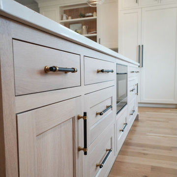 Park Ridge, White Painted w/ White Oak Island, Bar, Bathrooms & Navy Mudroom
