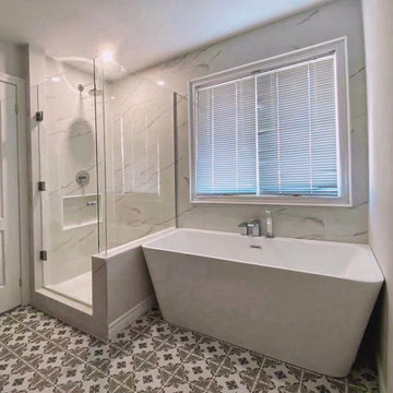 Primary Bathroom Remodelling - Elegant & Modern