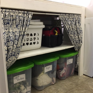 Easy Peasy and Inexpensive Laundry Room Makeover! (under $100)