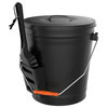 Pure Garden Metal Ash Bucket With Lid and Shovel