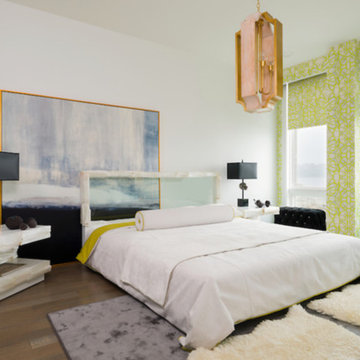 51514 Chartreuse Wallpaper Installations