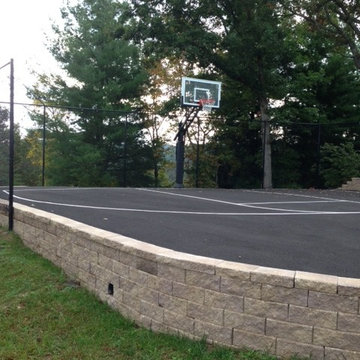 Travis H's Pro Dunk Gold Basketball System on a 45x45 in Cedar Bluff, VA