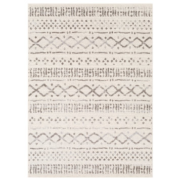 Pisa PSS-2311 Rug, Ivory and Grey, 6'7"x9'