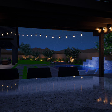 Family Backyard Gathering Spaces and Retreat