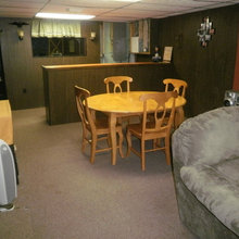 hubbys UofM mancave- before and after 2014