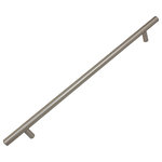 GlideRite Hardware - 15" Center Solid Steel Cabinet Hardware Bar Pulls, Set of 20 - Give your bathroom or kitchen cabinets a contemporary look with this 20-pack of stainless-steel finished cabinet pulls. These versatile sleek knobs are easy to grasp and are great for those with dexterity issues. Standard #8-32 x 1-inch installation screws are included.