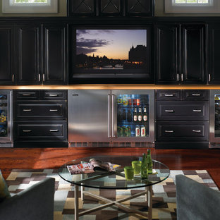 This is an example of a home cinema in Milwaukee.