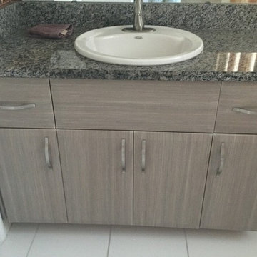 Bathroom Remodel Done With Cabinet Refacing