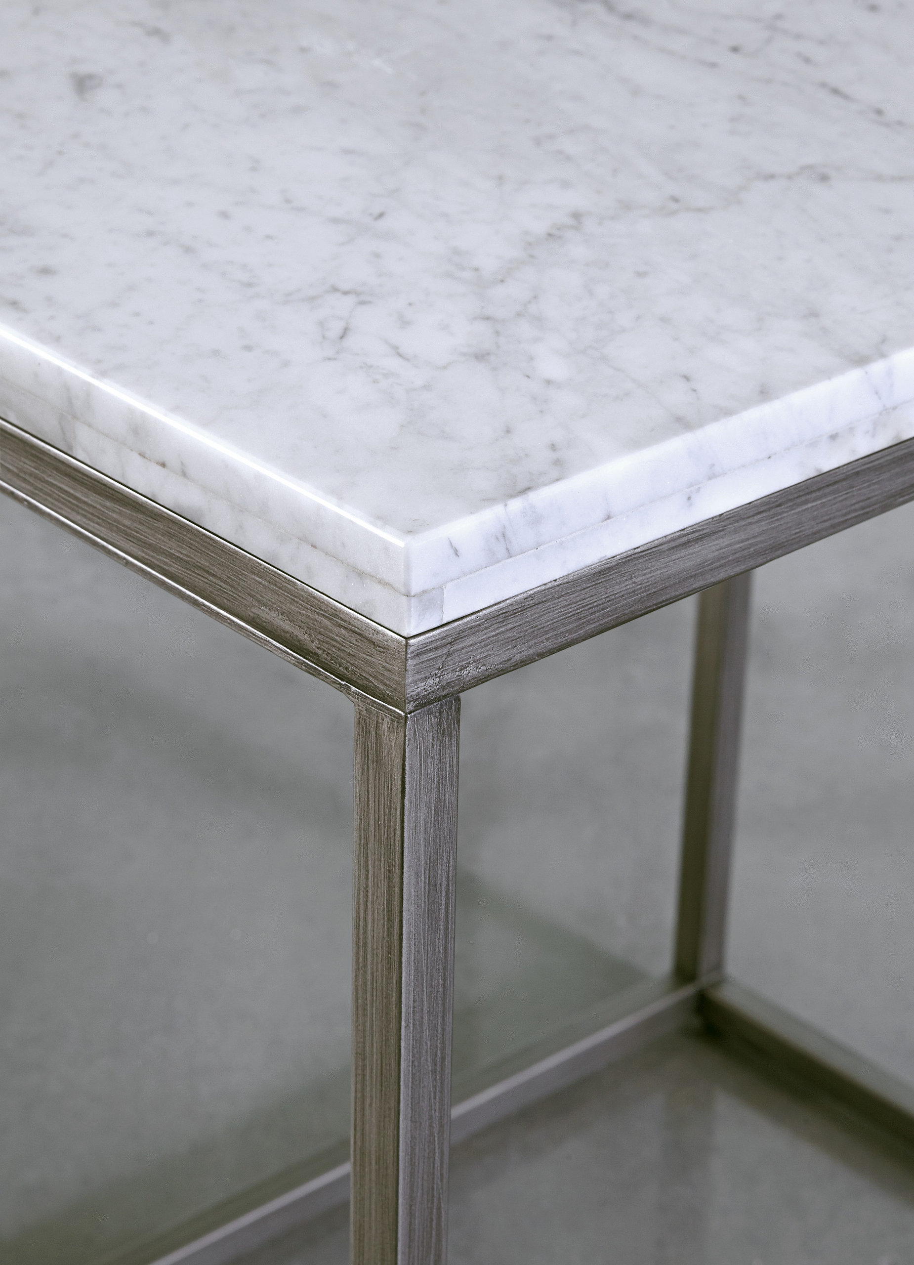 Palliser Furniture, Julien End Table With White Marble Top, Rectangle