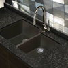 Radius Granite 31" Undermount Kitchen Sink Kit, Espresso
