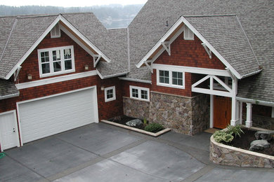 Inspiration for a coastal exterior home remodel in Seattle