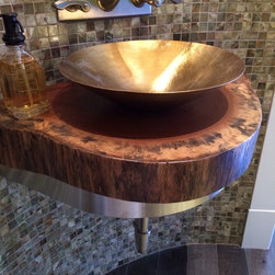 Doussie Table Top - Bathroom Countertop Design - Furniture