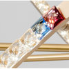 Arnasco | Creative Spherical Copper Crystal Chandelier, Clear Crystal, 32.3''