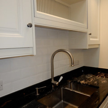 Plate rack above sink