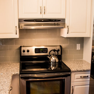 Tiny Kitchen Refaced in White