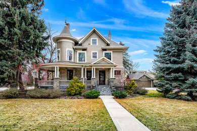 Classic house exterior in Boise with four floors.