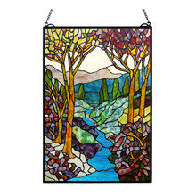 Master Bath Stainglass Window