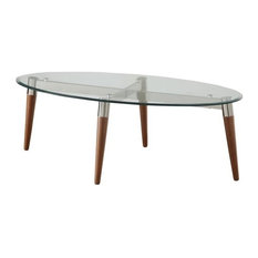 oval glass top coffee tables | houzz oval glass top coffee tables | houzz
