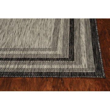 KAS Provo 5757 Cape Cod Organic/Abstract Outdoor Rug, Gray, 2'0"x3'0"
