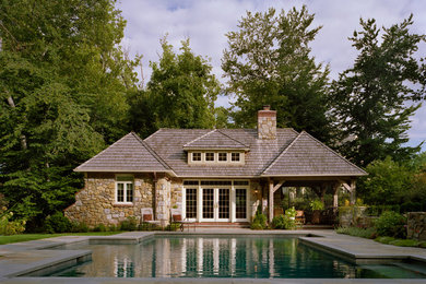 Inspiration for a rustic exterior home remodel in Philadelphia
