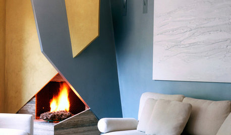 Origami-Kamin, Treppe aufm Kopf... 5 Houzz-Ideen der Woche
