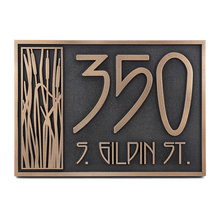 Lake House Address plaque