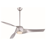 Minka Aire - Minka Aire Artemis Led 58``Ceiling Fan F803DL-SL - 58``Ceiling Fan from Artemis Led collection in Silver finish. Number of Bulbs 1. Max Wattage 20.00 . No bulbs included. No UL Availability at this time.