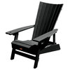 Manhattan Adirondack Chair With Wine Glass Holder, Black