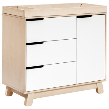 Hudson 3-Drawer Changer Dresser with Removable Changing Tray, Washed Natural and