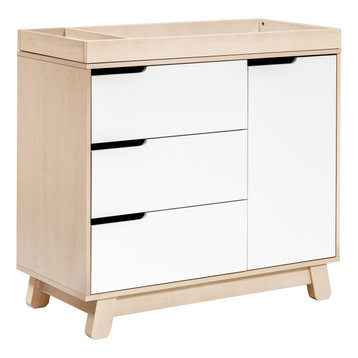 Hudson 3-Drawer Changer Dresser with Removable Changing Tray, Washed Natural and