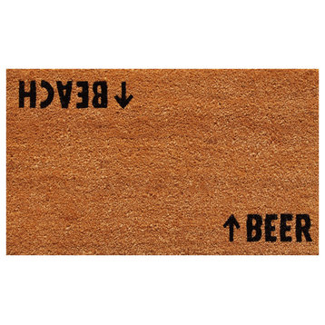 Beach Beer Doormat, 24x36