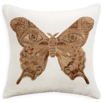 Muse Butterfly Throw Pillow