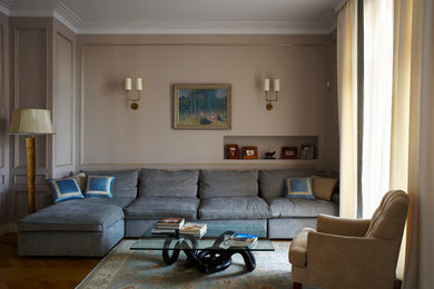 Inspiration for a living room remodel in Moscow