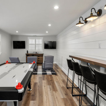 Modern Farmhouse Kitchen and Basement in Glen Mills