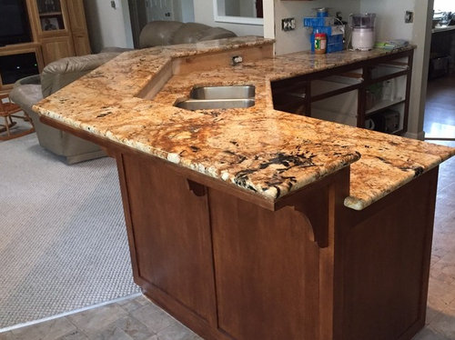 Should There Be 2 Seams In The Bar Top, How To Separate Granite Countertop Seam