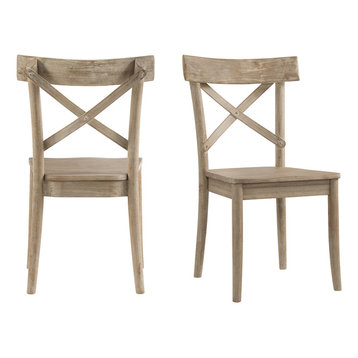 Picket House Furnishings Keaton X-Back Wooden Side Chair Set LCL100WSC