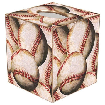 TB1188 - Antique Baseball Tissue Box Cover