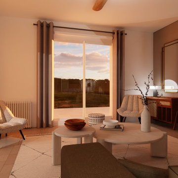 GELIN | 50M²- Rénovation rez-de-chaussée, entrée, cuisine, salon, salle à manger