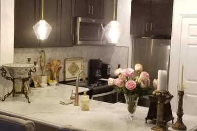 Example of a trendy home design design in New York