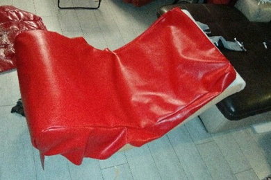 fauteuil rouge neo classique