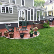 Brick walkway-patio
